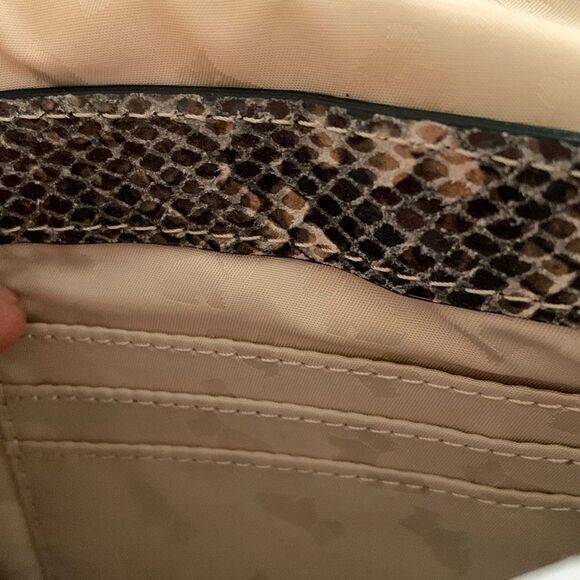 Radley London Lexington Small Flapover Snake Print Chain Leather Crossbody NWT - Picture 11 of 14